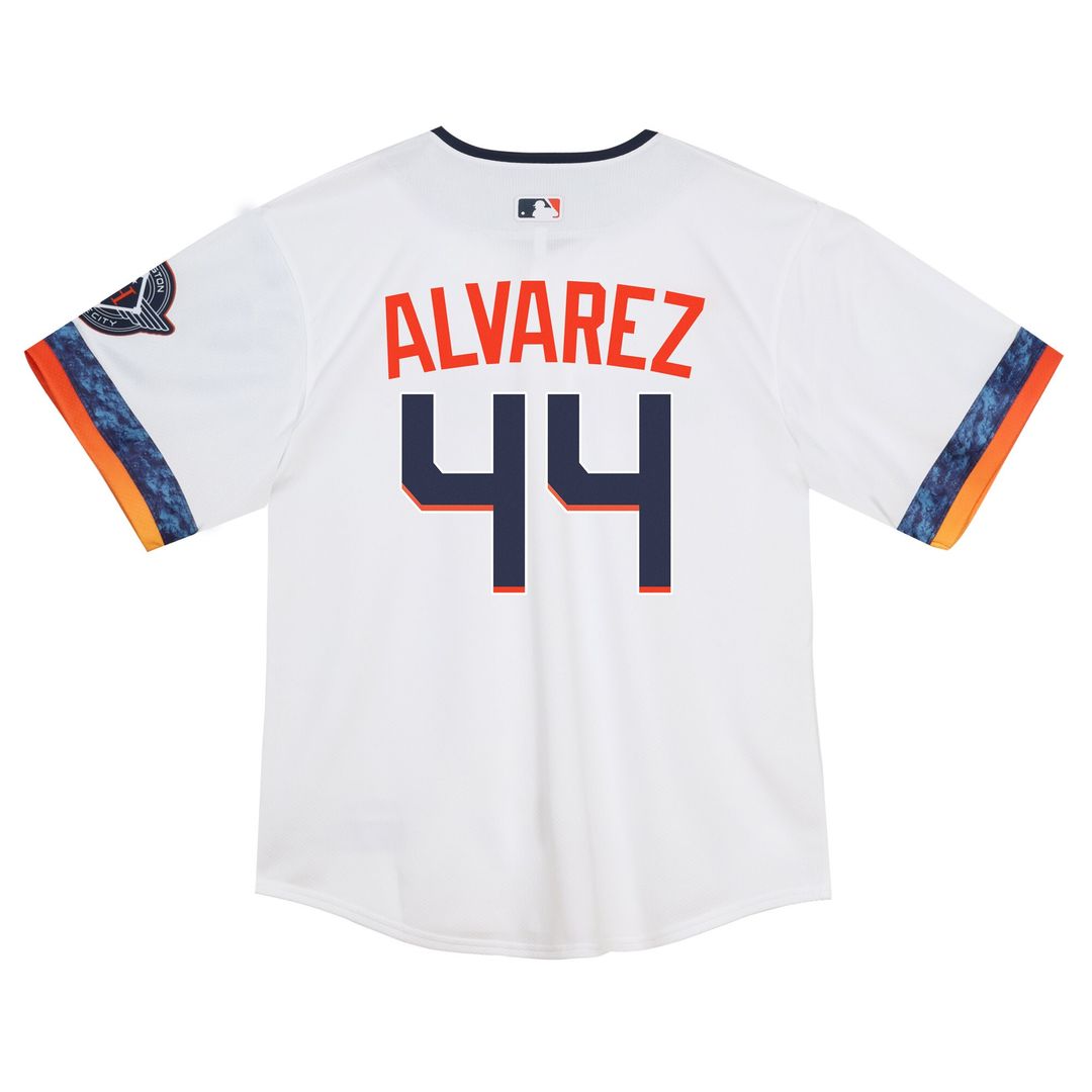 Houston Astros Yordan Alvarez Toddler City Connect 2025 Limited Jersey - White MLB Team Jersey Baseball Fan Apparel