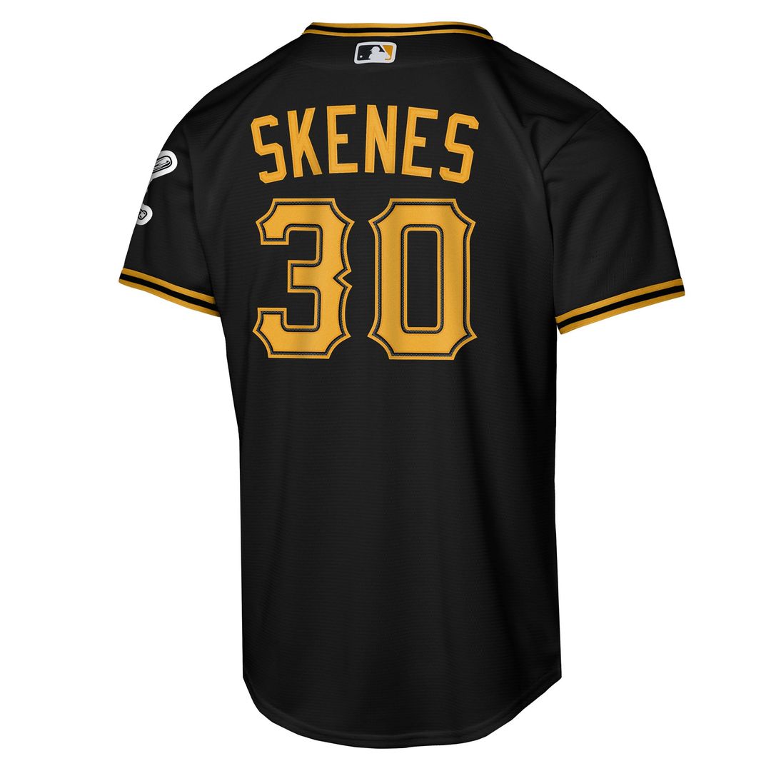 Pittsburgh Pirates Paul Skenes Nike Youth Alternate Stadium Jersey - Black MLB Team Jersey Baseball Fan Apparel