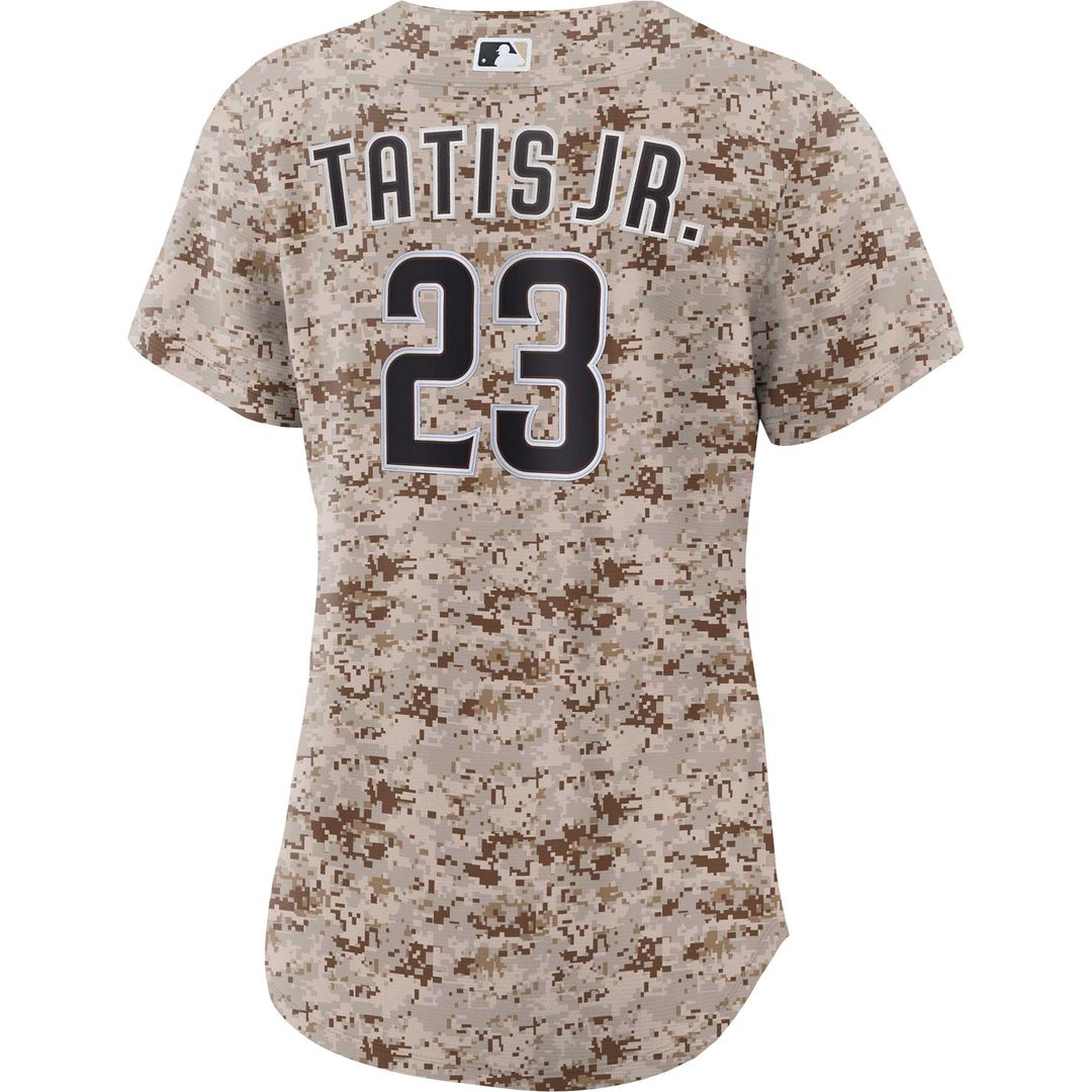 San Diego Padres Fernando Tatis Jr. Nike Women's USMC Alternate Replica Player Jersey - Camo MLB Team Jersey Baseball Fan Apparel