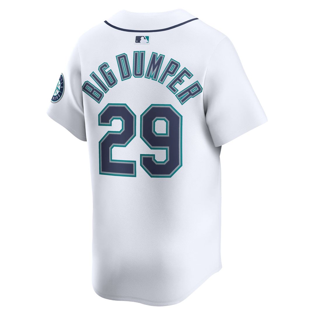 Seattle Mariners Cal Raleigh Nike Home Limited Player Jersey - White MLB Team Jersey Baseball Fan Apparel