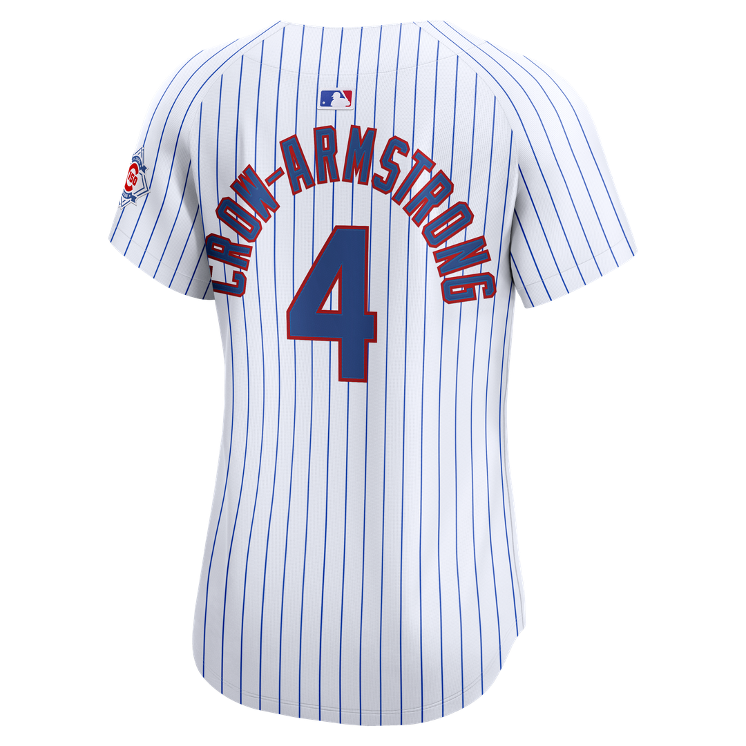 Chicago Cubs Pete Crow - Armstrong Nike Women's 150th Anniversary Limited Jersey - White MLB Team Jersey Baseball Fan Apparel
