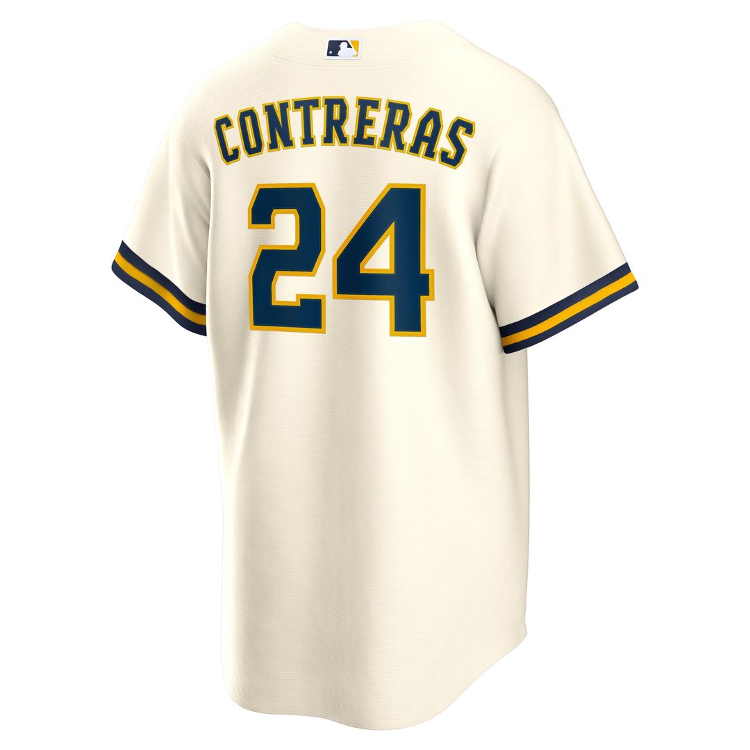 Milwaukee Brewers William Contreras Nike Home Replica Jersey - Cream MLB Team Jersey Baseball Fan Apparel