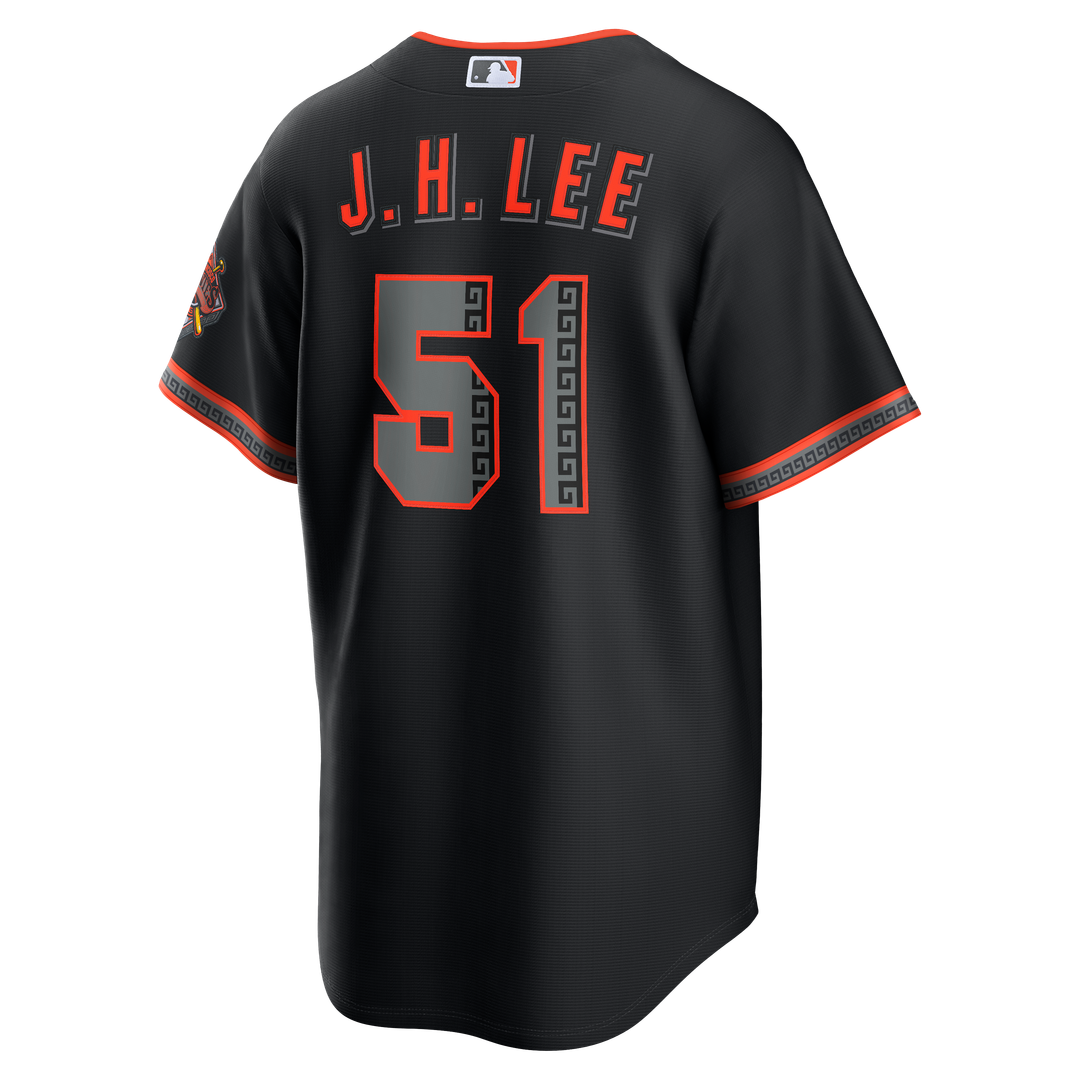 San Francisco Giants Jung Hoo Lee Nike Alternate Stadium Jersey - Black MLB Team Jersey Baseball Fan Apparel