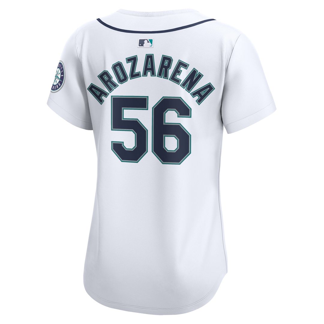 Seattle Mariners Randy Arozarena Nike Women's Home Limited Player Jersey - White MLB Team Jersey Baseball Fan Apparel