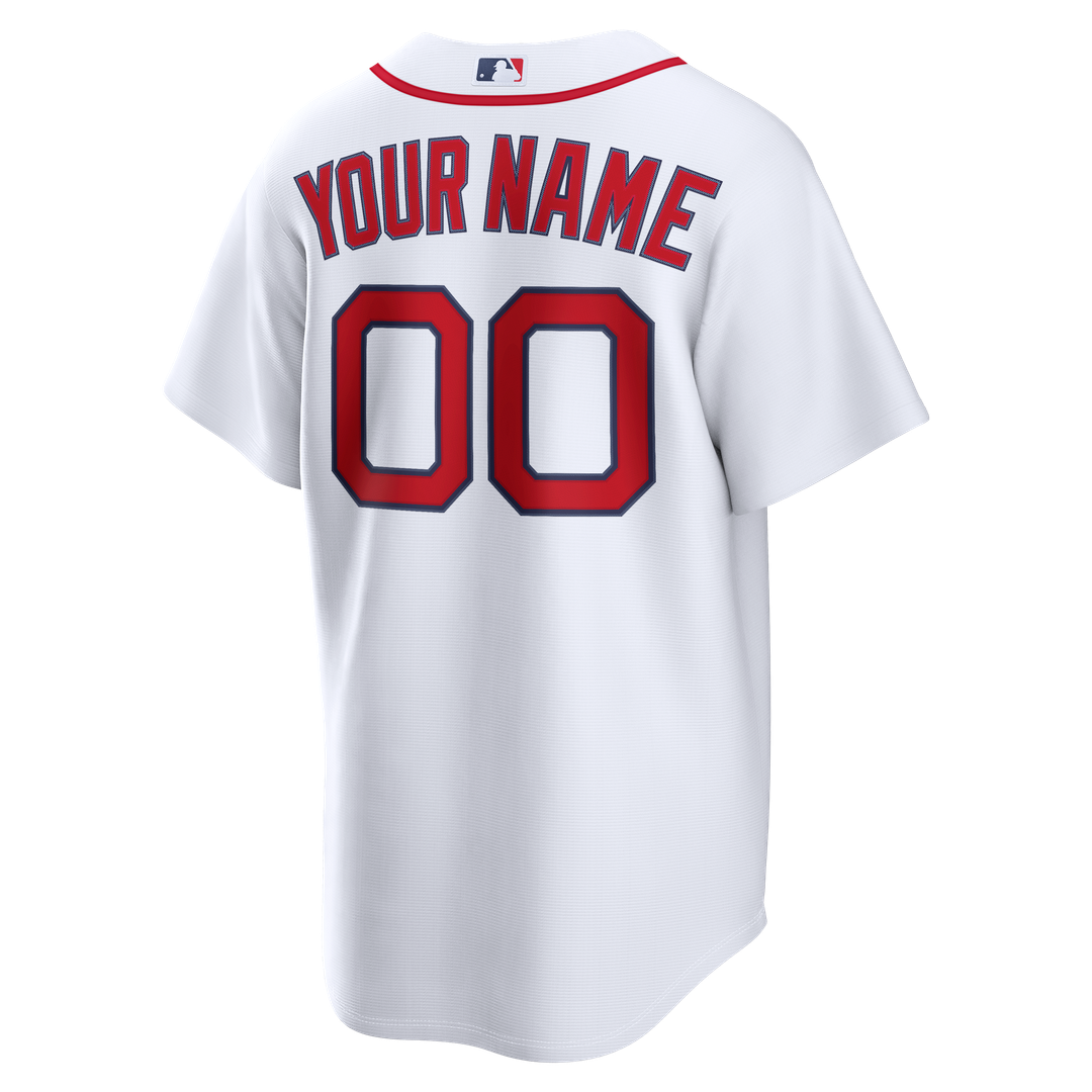 Boston Red Sox Nike Home Replica Custom Jersey - White MLB Team Jersey Baseball Fan Apparel