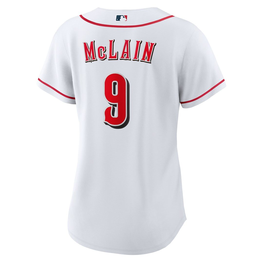 Cincinnati Reds Matt McLain Nike Women's Home Replica Jersey - White MLB Team Jersey Baseball Fan Apparel