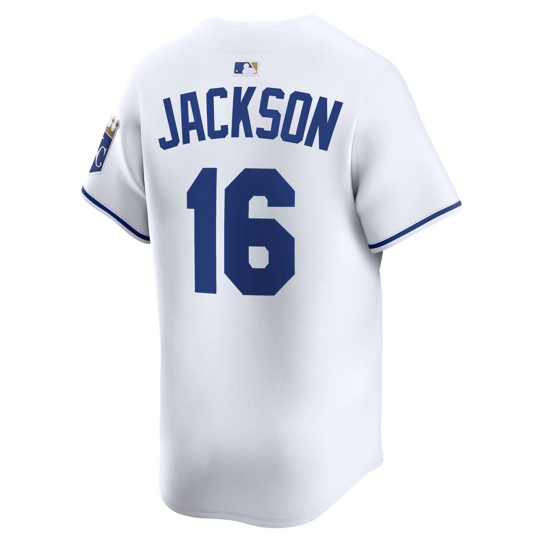 Kansas City Royals Bo Jackson Nike Home Limited Player Jersey - White MLB Team Jersey Baseball Fan Apparel