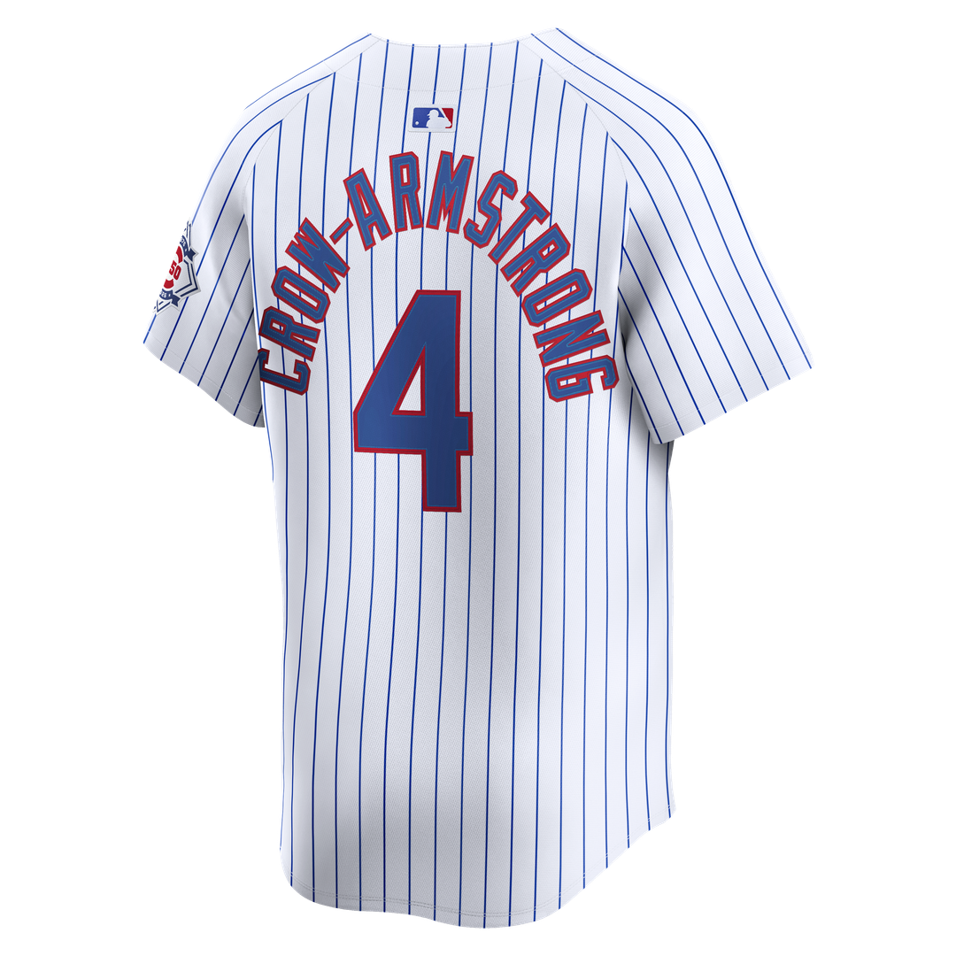 Chicago Cubs Pete Crow - Armstrong Nike 150th Anniversary Limited Jersey - White MLB Team Jersey Baseball Fan Apparel