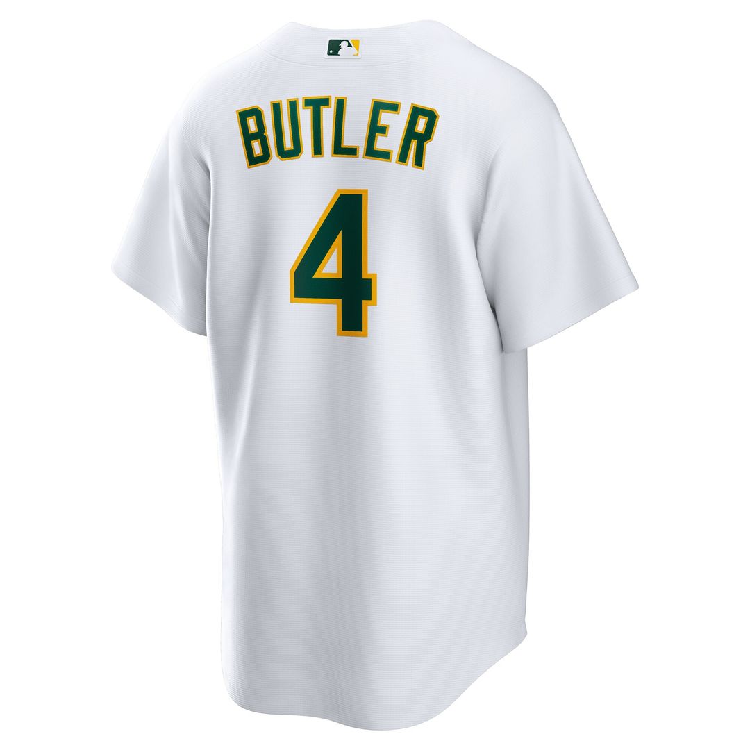 Athletics Lawrence Butler Nike Home Replica Jersey - White MLB Team Jersey Baseball Fan Apparel