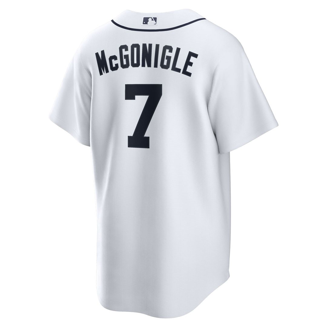 Detroit Tigers Kevin McGonigle Nike Home Replica Jersey - White MLB Team Jersey Baseball Fan Apparel