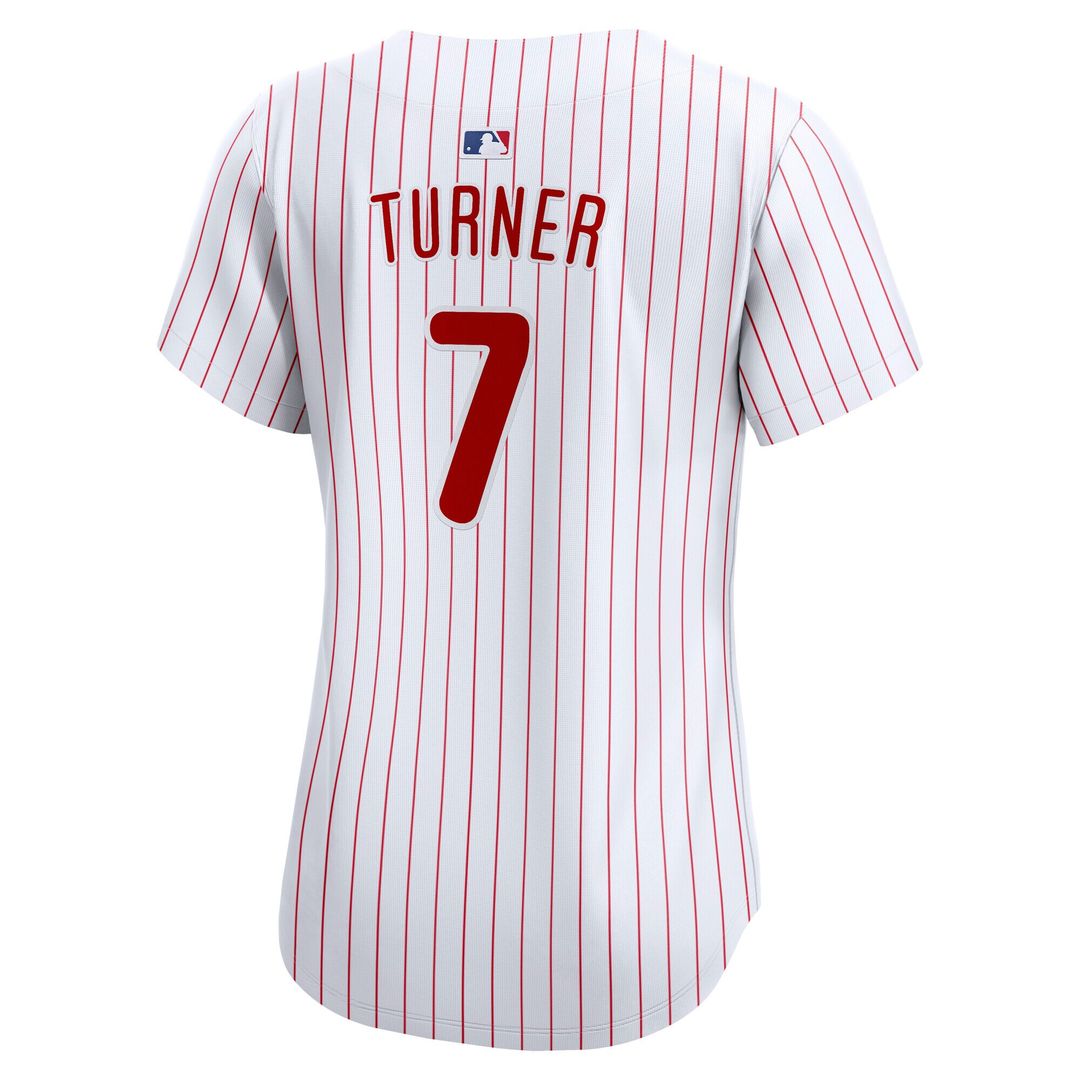 Philadelphia Phillies Trea Turner Nike Women's Home Limited Player Jersey - White MLB Team Jersey Baseball Fan Apparel