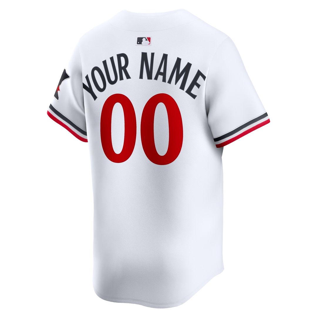 Minnesota Twins Nike Home Limited Custom Jersey - White MLB Team Jersey Baseball Fan Apparel