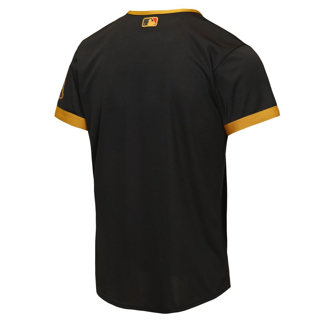 Pittsburgh Pirates Nike Youth 2026 City Connect Stadium Jersey - Black MLB Team Jersey Baseball Fan Apparel