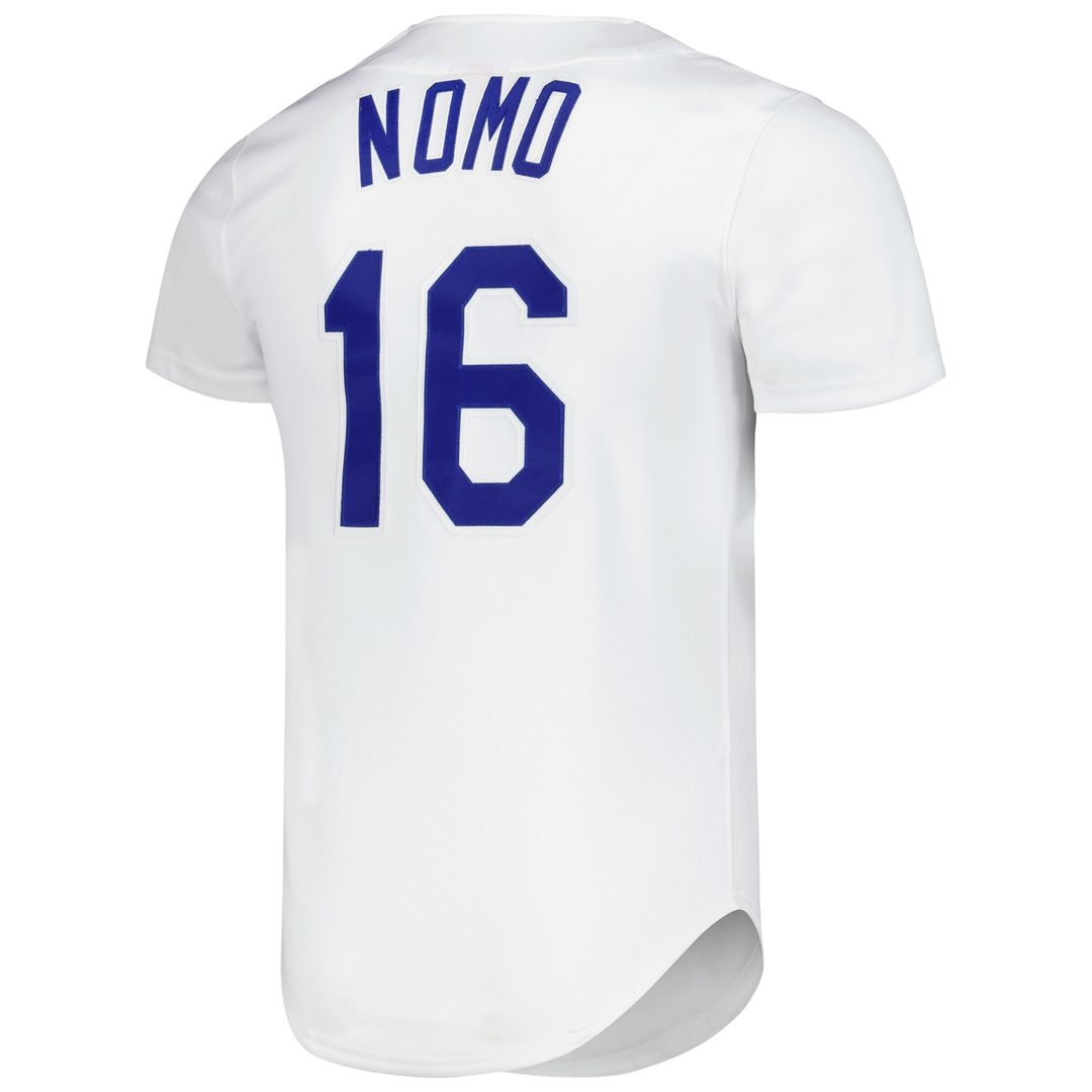 Los Angeles Dodgers Hideo Nomo Mitchell & Ness Cooperstown Authentic Jersey - White MLB Team Jersey Baseball Fan Apparel