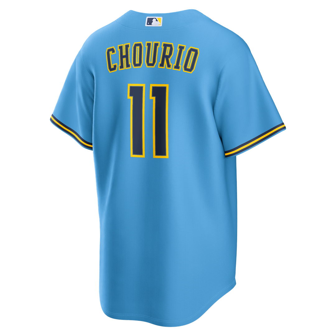 Milwaukee Brewers Jackson Chourio Nike Road Replica Jersey - Light Blue MLB Team Jersey Baseball Fan Apparel