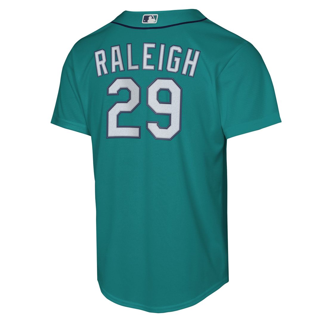 Seattle Mariners Cal Raleigh Nike Youth Alternate Replica Jersey - Teal MLB Team Jersey Baseball Fan Apparel