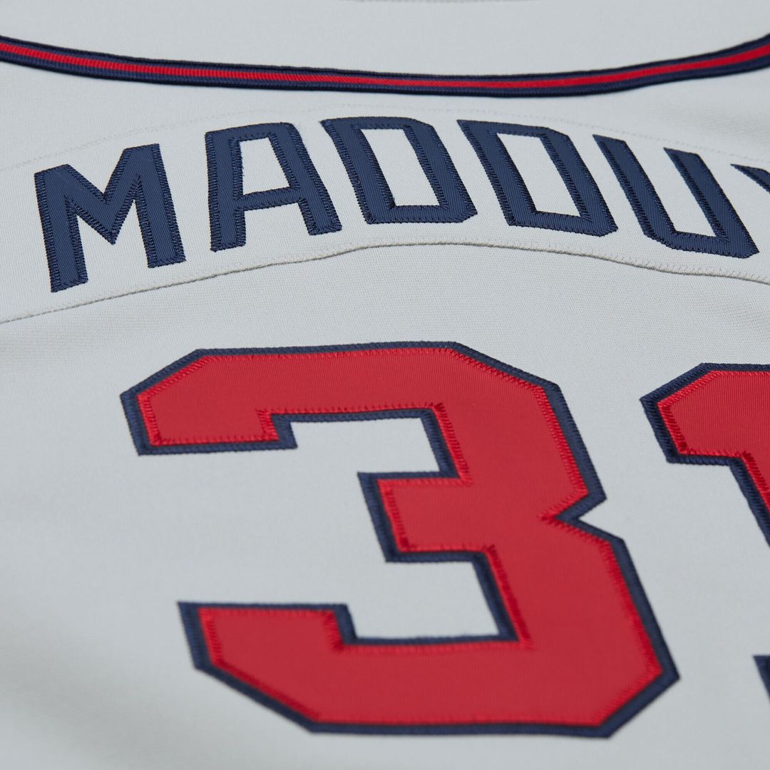 Atlanta Braves Greg Maddux Mitchell & Ness 1995 Throwback Authentic Jersey - Gray MLB Team Jersey Baseball Fan Apparel