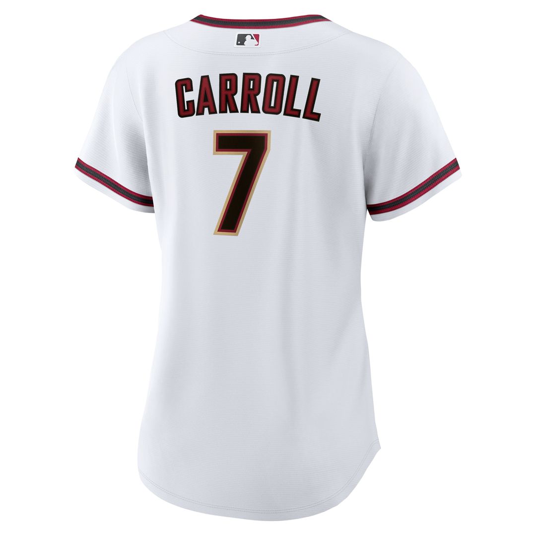 Arizona Diamondbacks Corbin Carroll Nike Women's Home Replica Player Jersey - White MLB Team Jersey Baseball Fan Apparel