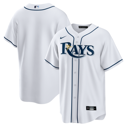 Tampa Bay Rays Nike Home Big & Tall Replica Jersey - White MLB Team Jersey Baseball Fan Apparel