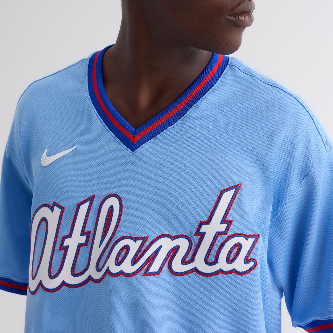 Atlanta Braves Nike 2026 City Connect Authentic Jersey - Powder Blue MLB Team Jersey Baseball Fan Apparel
