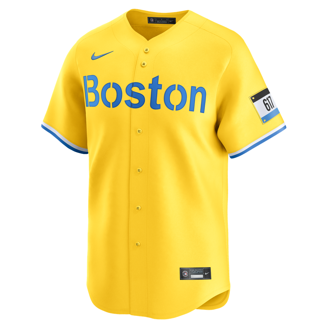 Boston Red Sox Nike City Connect Limited Jersey - Gold MLB Team Jersey Baseball Fan Apparel