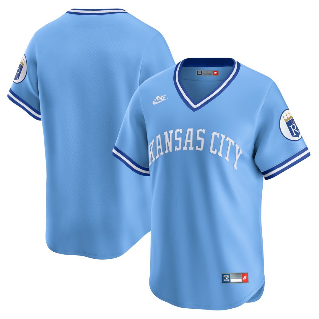 Kansas City Royals Nike Cooperstown Limited Jersey - Light Blue MLB Team Jersey Baseball Fan Apparel