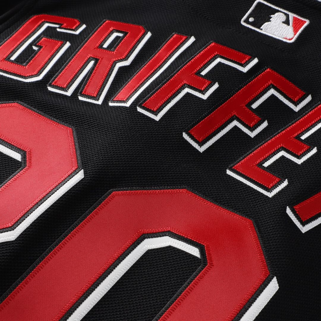Cincinnati Reds Ken Griffey Jr. Mitchell & Ness Cooperstown Authentic Mesh Batting Practice Jersey - Black MLB Team Jersey Baseball Fan Apparel