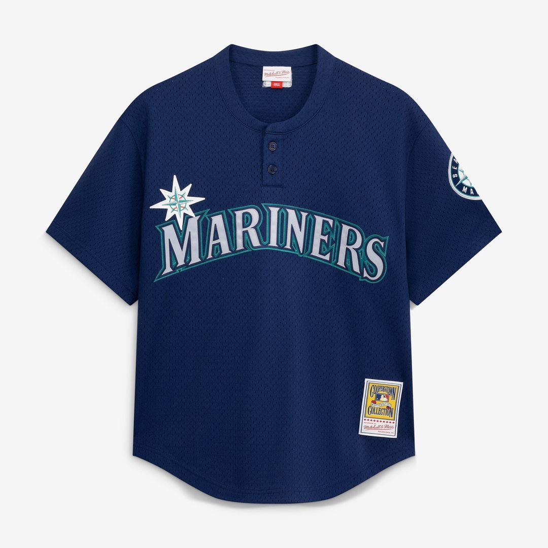 Seattle Mariners Ichiro Suzuki Mitchell & Ness Authentic Batting Practice Jersey - Navy MLB Team Jersey Baseball Fan Apparel