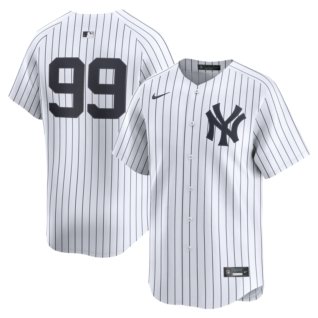 New York Yankees Aaron Judge Nike Home Limited Player Jersey - White MLB Team Jersey Baseball Fan Apparel