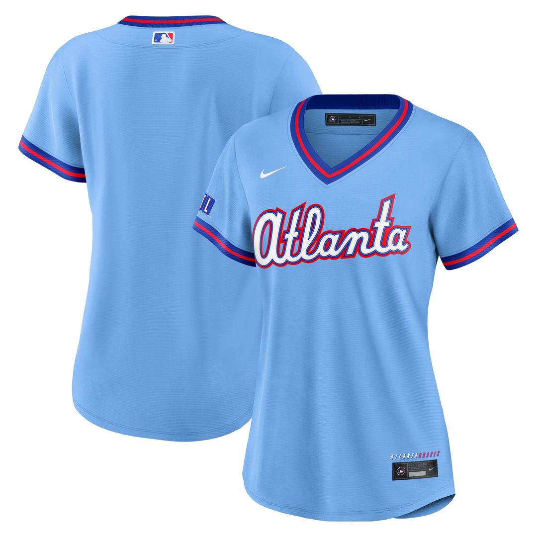 Atlanta Braves Nike Women's 2026 City Connect Stadium Jersey - Powder Blue MLB Team Jersey Baseball Fan Apparel