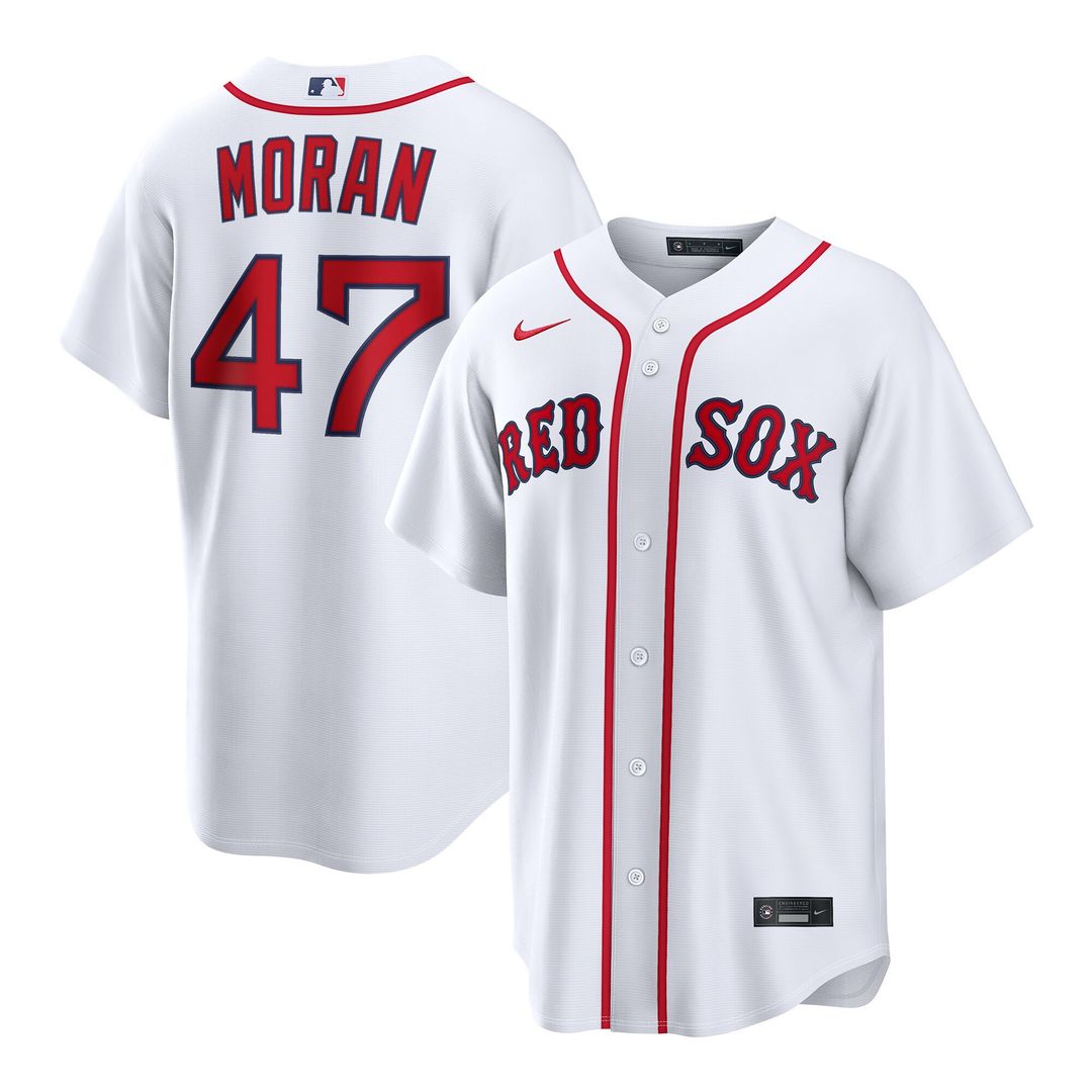 Boston Red Sox Jovani Moran Nike Home Replica Jersey - White MLB Team Jersey Baseball Fan Apparel