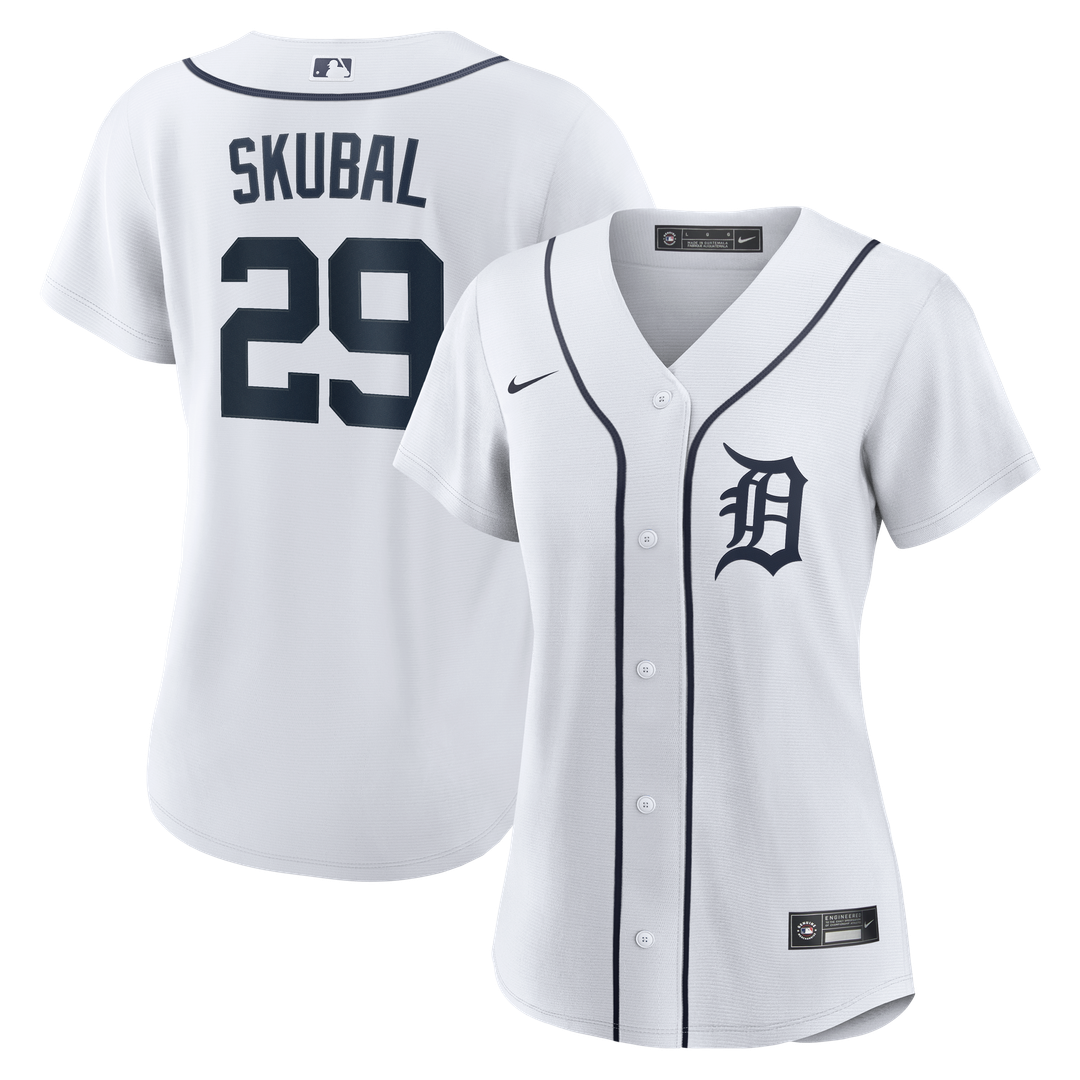 Detroit Tigers Tarik Skubal Nike Women's Home Replica Player Jersey - White MLB Team Jersey Baseball Fan Apparel