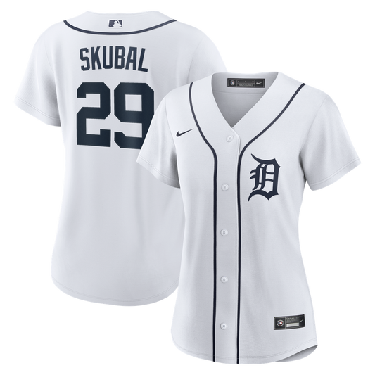 Detroit Tigers Tarik Skubal Nike Women's Home Replica Player Jersey - White MLB Team Jersey Baseball Fan Apparel