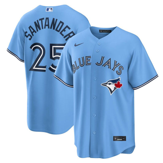 Toronto Blue Jays Anthony Santander Nike Alternate Replica Jersey - Light Blue MLB Team Jersey Baseball Fan Apparel