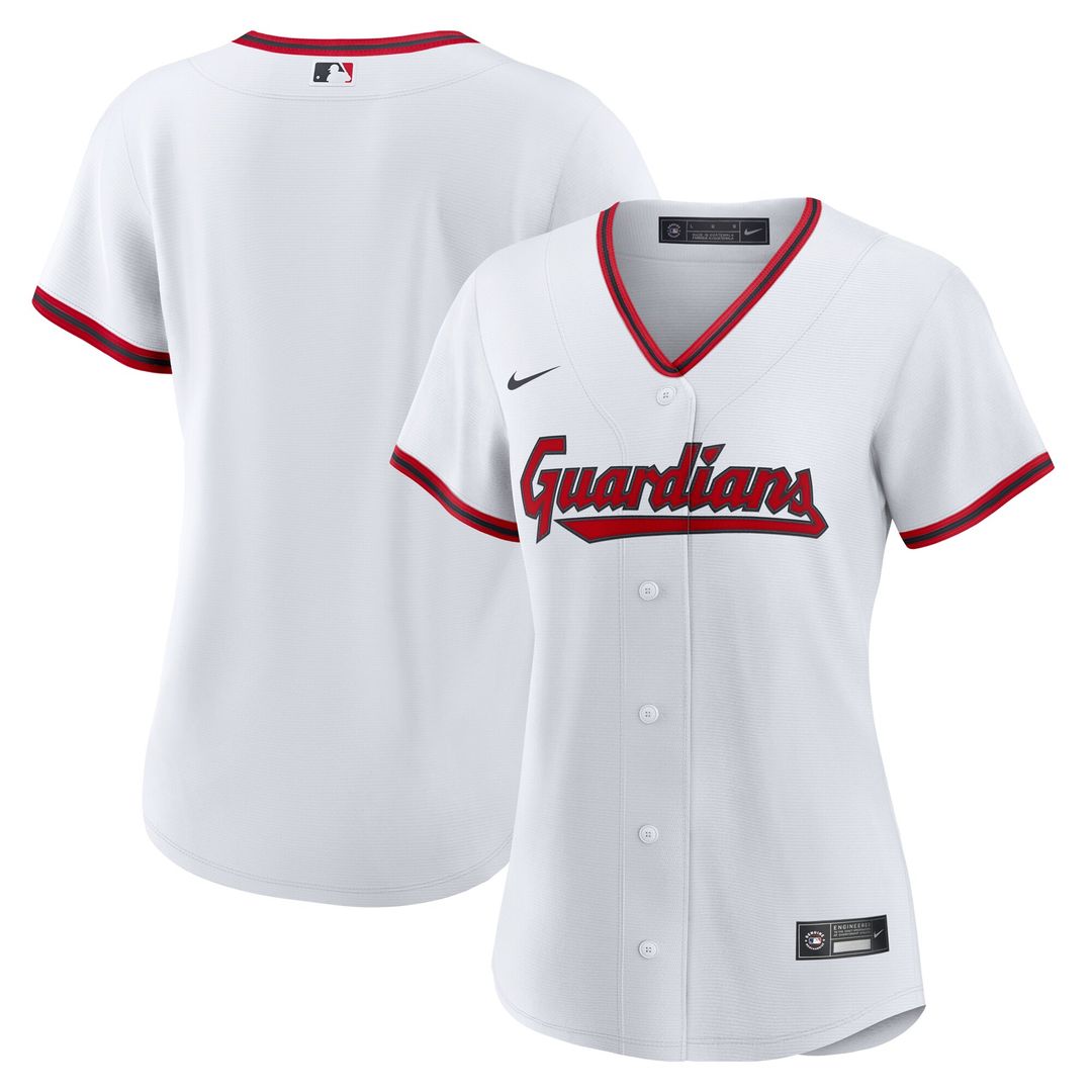 Cleveland Guardians Nike Women's Home Replica 2.0 Jersey - White MLB Team Jersey Baseball Fan Apparel