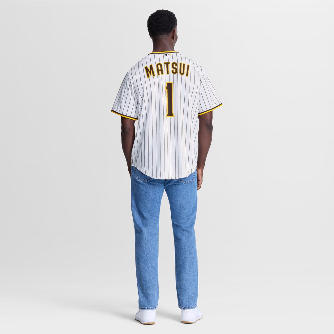 San Diego Padres Yuki Matsui Nike Home Replica Jersey - White MLB Team Jersey Baseball Fan Apparel