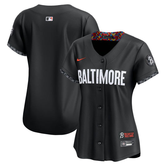 Baltimore Orioles Nike Women's City Connect Limited Jersey - Black MLB Team Jersey Baseball Fan Apparel