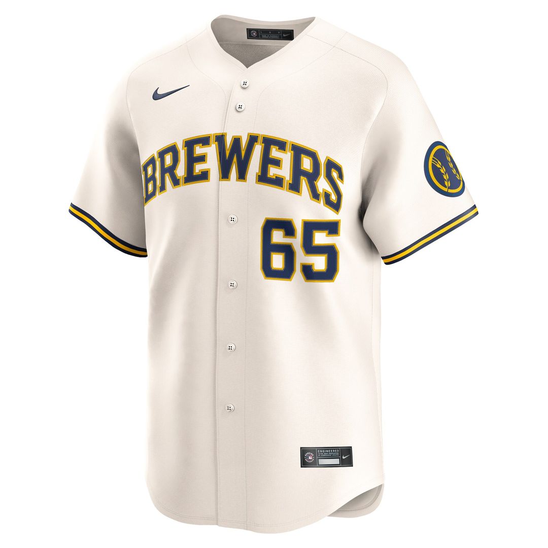 Milwaukee Brewers Nestor Cortes Nike Home Limited Player Jersey - Cream MLB Team Jersey Baseball Fan Apparel