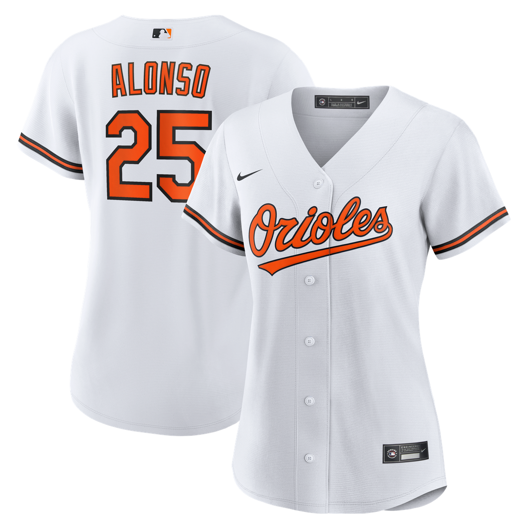 Baltimore Orioles Pete Alonso Nike Women's Home Replica Jersey - White MLB Team Jersey Baseball Fan Apparel