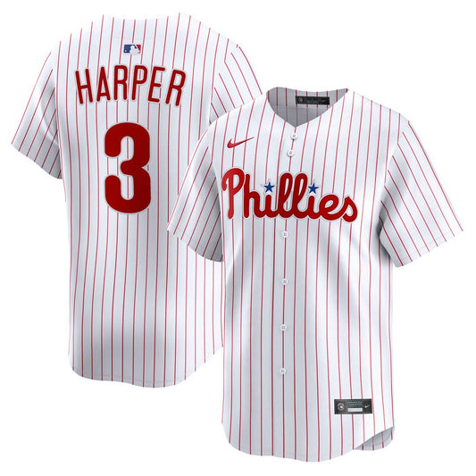 Philadelphia Phillies Bryce Harper Nike Home Limited Player Jersey - White MLB Team Jersey Baseball Fan Apparel