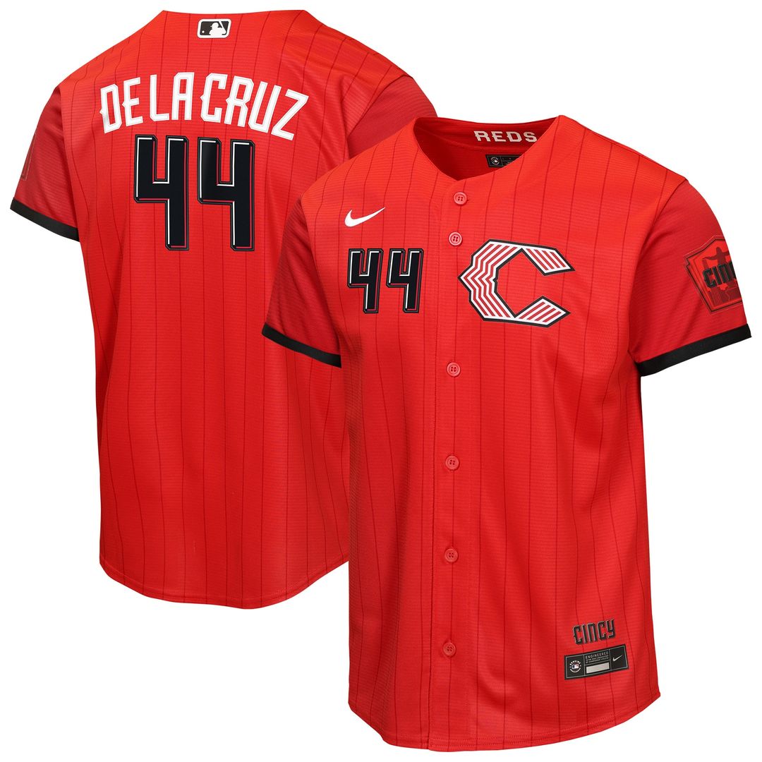Cincinnati Reds Elly De La Cruz Nike Youth 2026 City Connect Stadium Jersey - Red MLB Team Jersey Baseball Fan Apparel