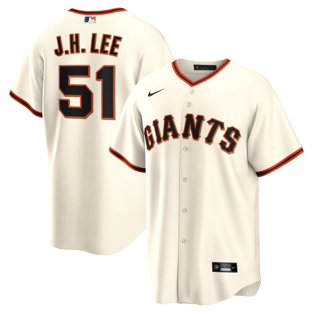 San Francisco Giants Jung Hoo Lee Nike Home Replica Player Jersey - Cream MLB Team Jersey Baseball Fan Apparel