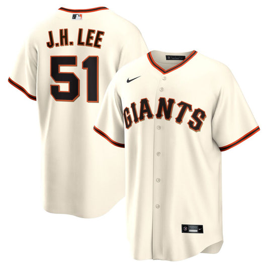 San Francisco Giants Jung Hoo Lee Nike Home Replica Player Jersey - Cream MLB Team Jersey Baseball Fan Apparel