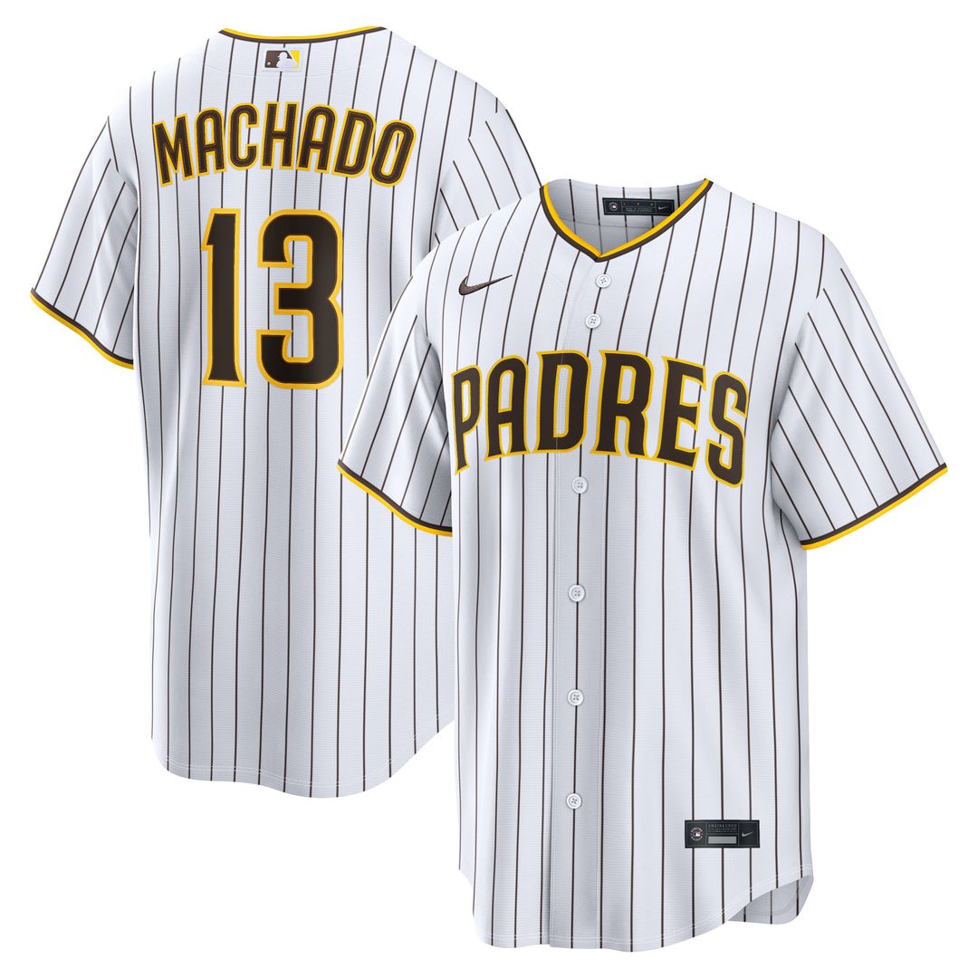 San Diego Padres Manny Machado Nike Home Replica Player Jersey - White MLB Team Jersey Baseball Fan Apparel