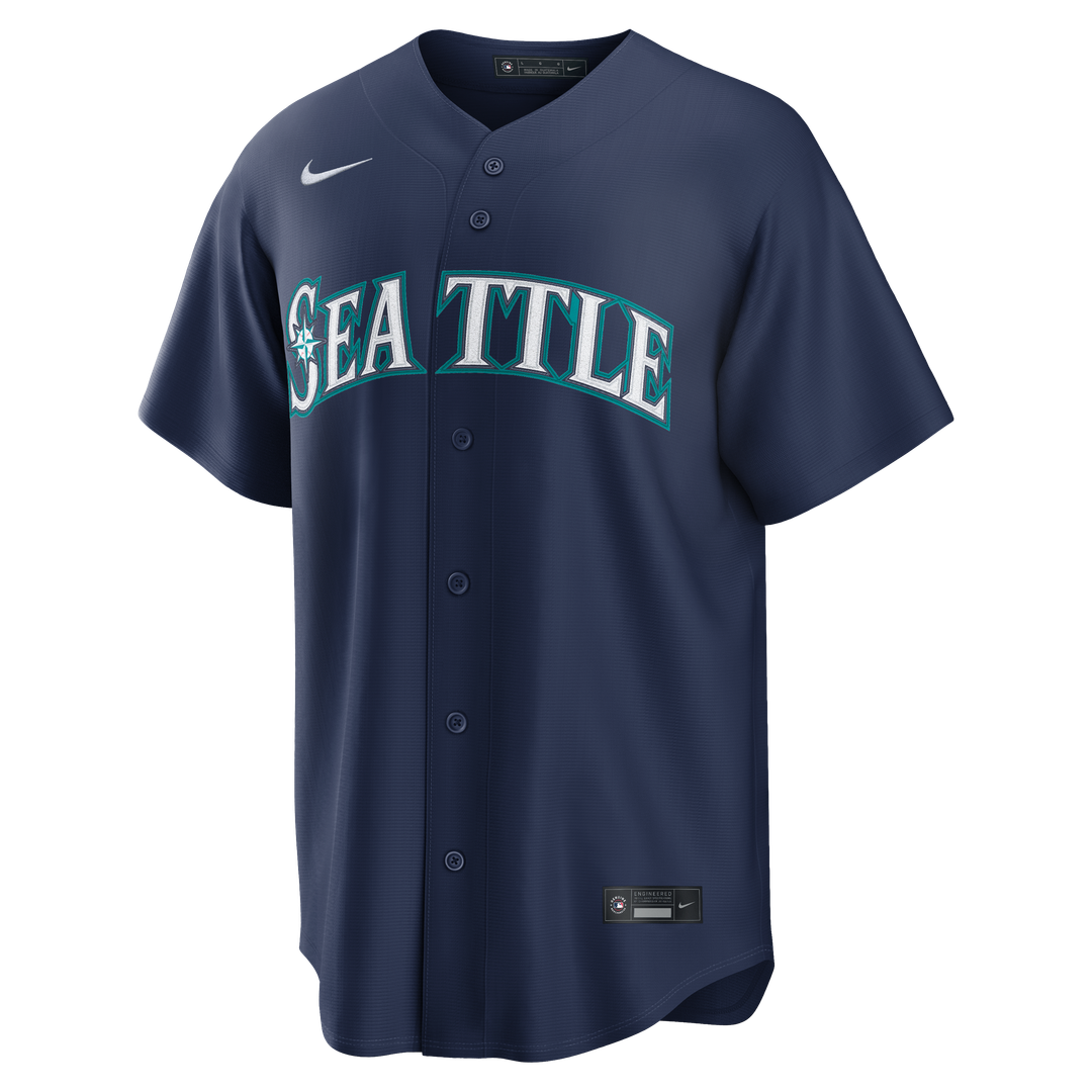 Seattle Mariners Cal Raleigh Nike Home Replica Jersey - White MLB Team Jersey Baseball Fan Apparel