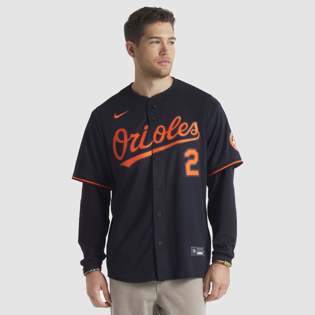 Baltimore Orioles Gunnar Henderson Nike Alternate Limited Player Jersey - Black MLB Team Jersey Baseball Fan Apparel