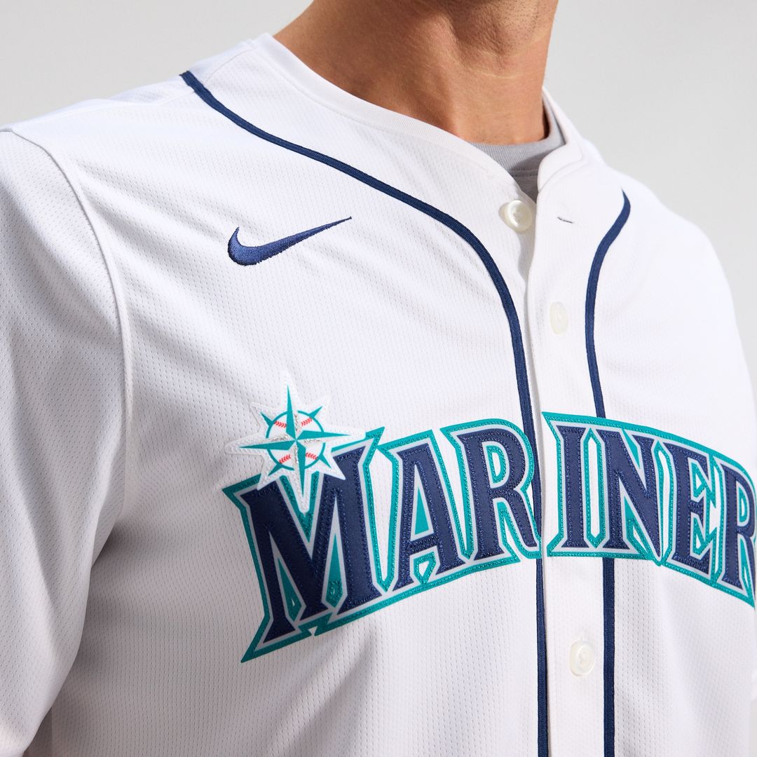 Seattle Mariners Cal Raleigh Nike Home Limited Player Jersey - White MLB Team Jersey Baseball Fan Apparel