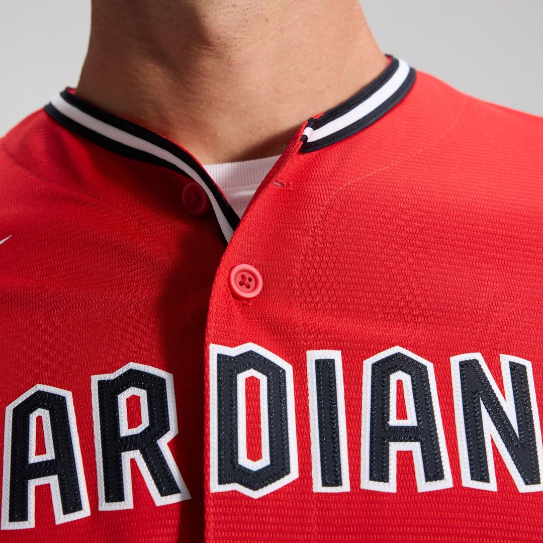 Cleveland Guardians Nike Alternate 2 Replica Jersey - Red MLB Team Jersey Baseball Fan Apparel