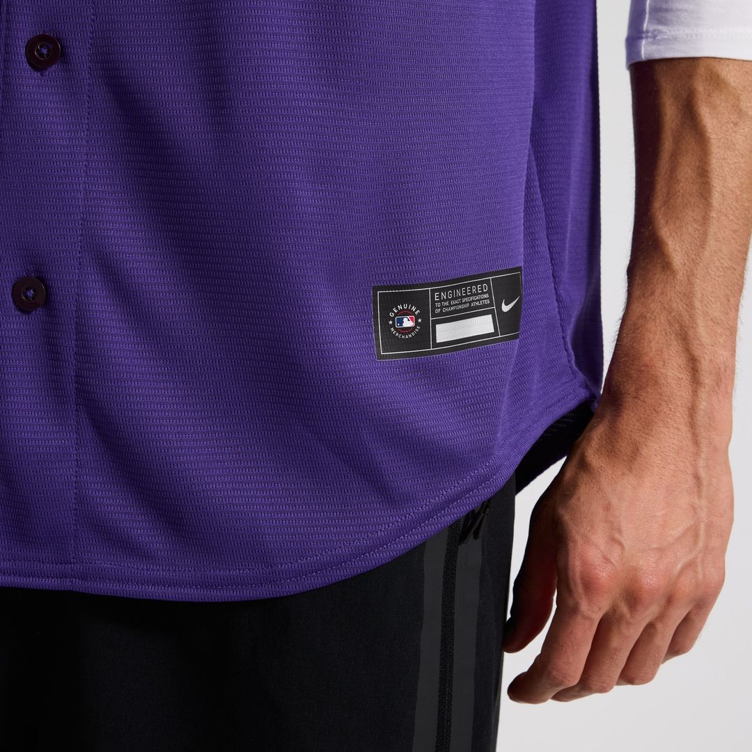 Colorado Rockies Nike Alternate Replica Team Jersey - Purple MLB Team Jersey Baseball Fan Apparel