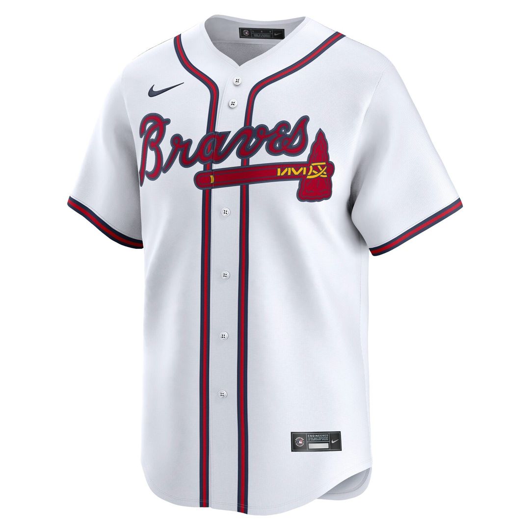Atlanta Braves Nike Home Limited Jersey - White MLB Team Jersey Baseball Fan Apparel